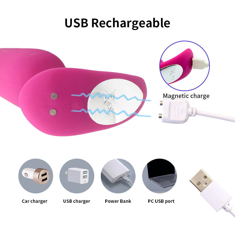 Vibromasseur en T, Portable Plug Anal Connecté Bernice | Stimulateur de l'anus, Prostate , Clitoris - Rechargeable par USB | Sextoy au Bénin -- Disponible Chez kikinette