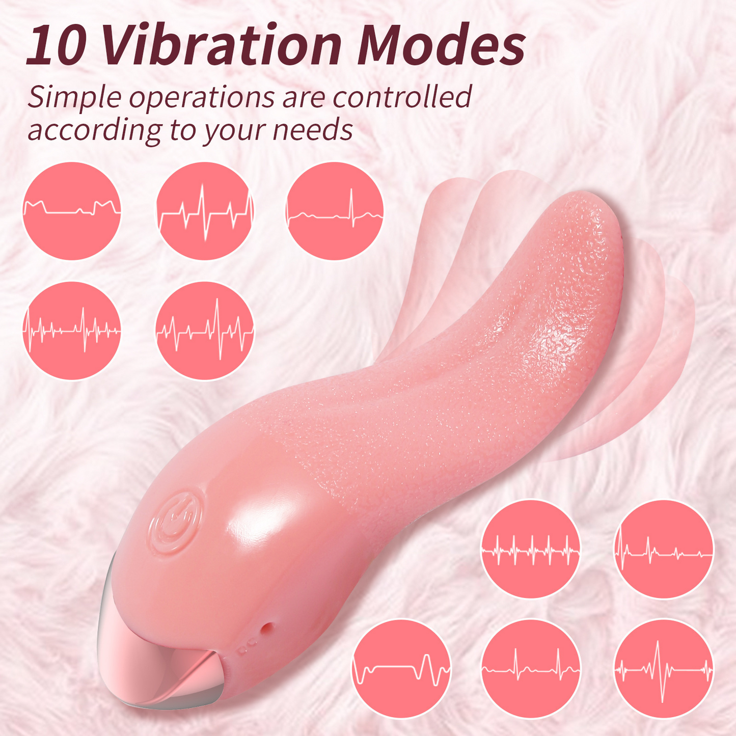 Vibromasseur Langue Lécheuse Josita | Stimulateur du vagin, Point G, Clitoris - Rechargeable par USB | Sextoy au Bénin -- Disponible Chez kikinette