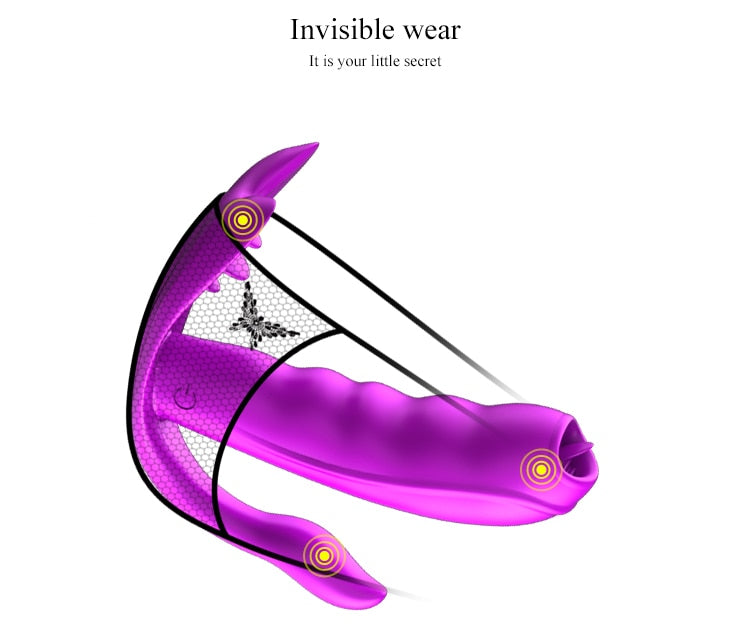 Vibromasseur Papillon Portable  Connecté Slip Panty Jeconia |  Stimulateur du Vagin, Point G, Point C, Clitoris - Rechargeable par USB | Sextoy au Bénin -- Disponible Chez kikinette