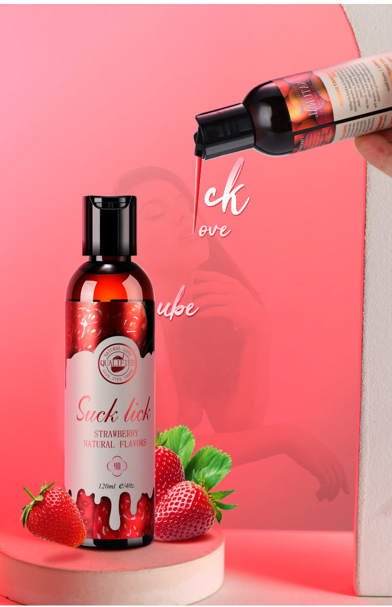 Lubrifiant chocolaté, fruité pour la pipe et la  lèche  - 120ml -- Disponible Chez kikinette