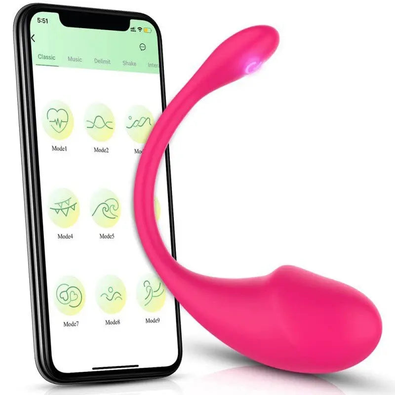 Vibromasseur Portable Oeuf vibrant Connecté Lushy | Stimulateur du Vagin, du point G, Clitoris - Rechargeable par USB -- Disponible Chez kikinette