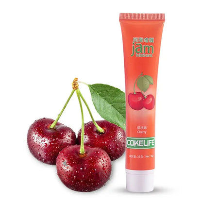 Lubrifiant Confiture à base d'eau Jam 35 ml - au gout fruité pour sexe oral | -- Disponible Chez kikinette