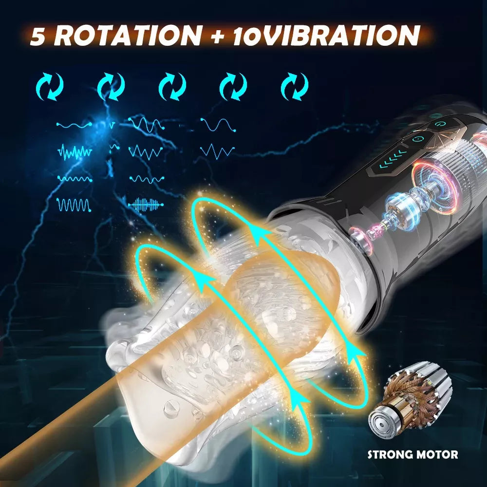 Masturbateur AHOKO+, 10 modes, 5 vitesses -- | Disponible Chez kikinette