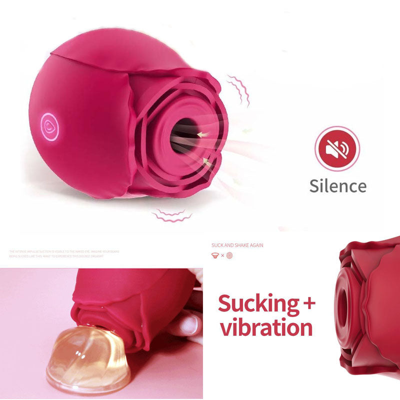 Suceur de clitoris - Vibromasseur Rose clitoral vibrator-- | Disponible Chez kikinette